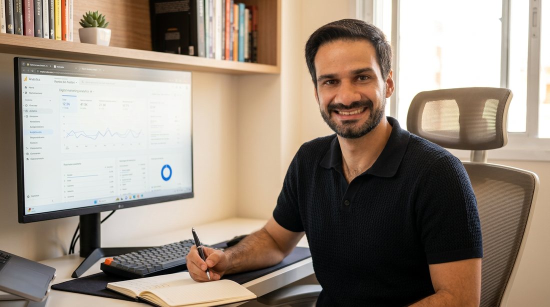 Erick Rodrigues, proprietário do O Criativo, trabalhando